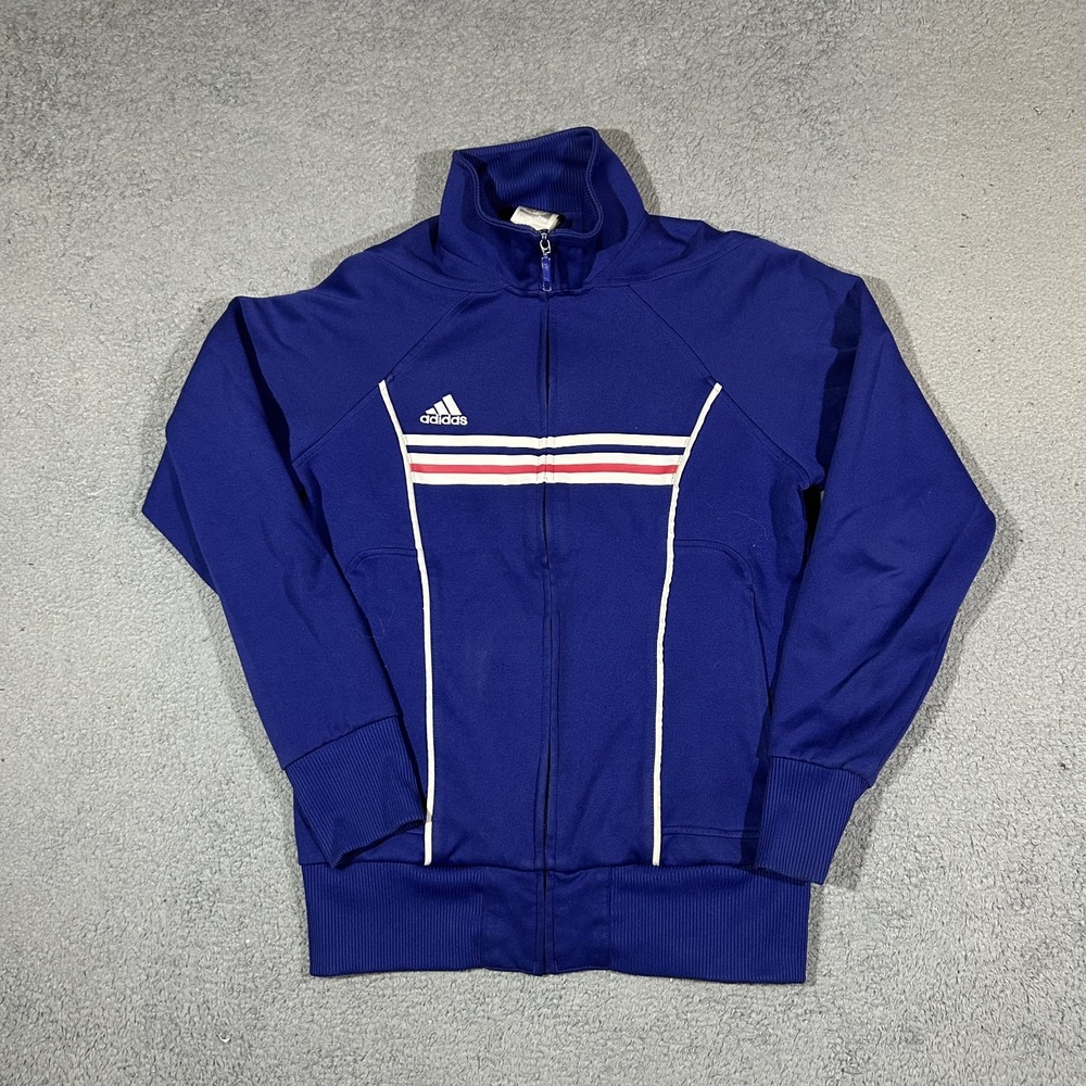 Vintage Adidas FRANCE National TEAM Football World Cup Track Jacket Small #3490